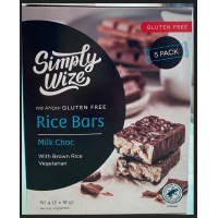 Simply Wize Milk Choc Rice Bars 90g (5 x 18g)